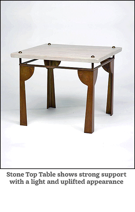 Stone Top Table by Lee Badger